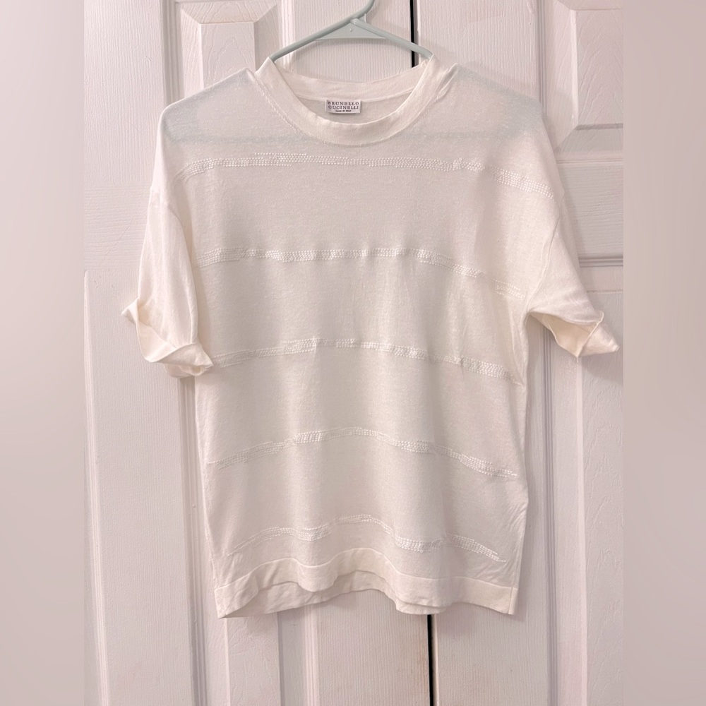 Brunello Gucinelli Linen top. Size M, US 4-6. New never worn.